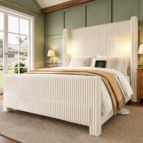 Queen king size bed - king, with